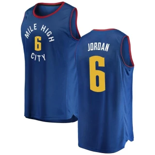 Youth DeAndre Jordan Denver Nuggets Blue Fast Break 2018/19 Jersey - Statement Edition