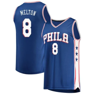 Youth De'Anthony Melton Philadelphia 76ers Royal Fast Break Jersey - Icon Edition