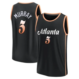 Youth Dejounte Murray Atlanta Hawks Black Fast Break 2022/23 City Edition Jersey