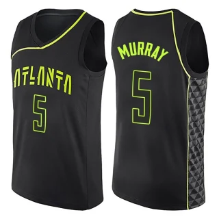Youth Dejounte Murray Atlanta Hawks Black Swingman City Edition Jersey
