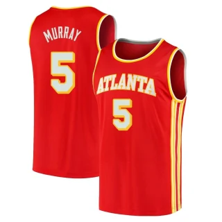 Youth Dejounte Murray Atlanta Hawks Red Fast Break 2020/21 Jersey - Icon Edition