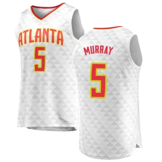 Youth Dejounte Murray Atlanta Hawks White Fast Break Jersey - Association Edition