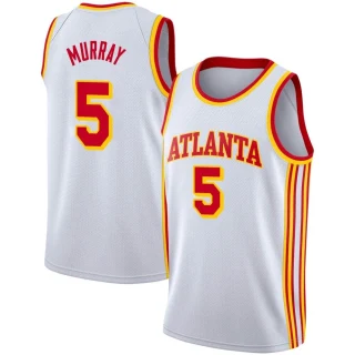 Youth Dejounte Murray Atlanta Hawks White Swingman 2020/21 Jersey - Association Edition