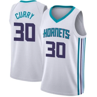 Youth Dell Curry Charlotte Hornets White Swingman Jordan Brand Jersey - Association Edition