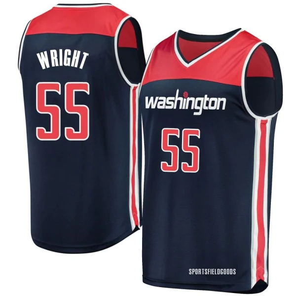 Youth Delon Wright Washington Wizards Navy Fast Break Jersey - Statement Edition