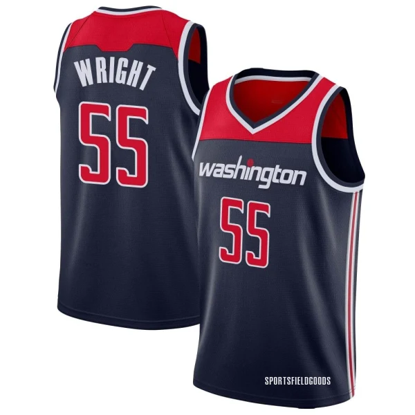 Youth Delon Wright Washington Wizards Navy Swingman Jersey - Statement Edition