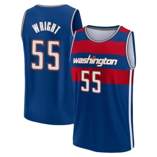 Youth Delon Wright Washington Wizards Royal Fast Break 2021/22 Replica City Edition Jersey