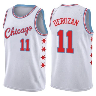 Youth DeMar DeRozan Chicago Bulls White Swingman Jersey - City Edition