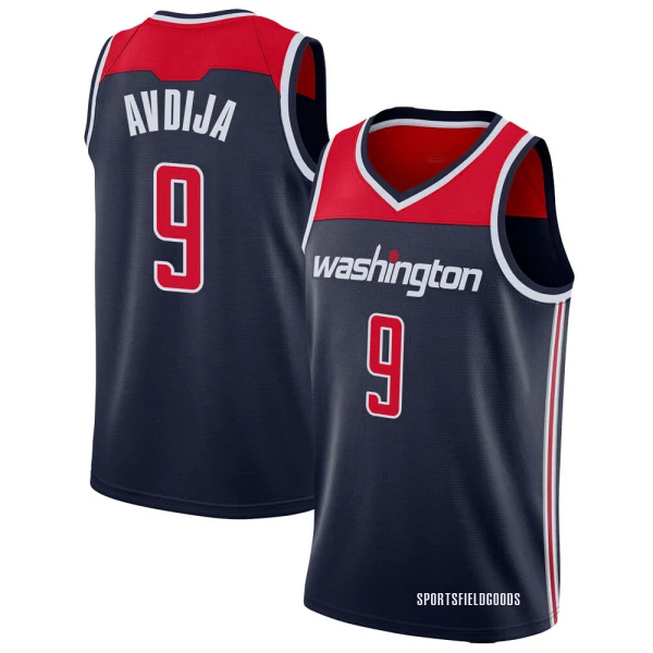 Youth Deni Avdija Washington Wizards Navy Swingman Jersey - Statement Edition