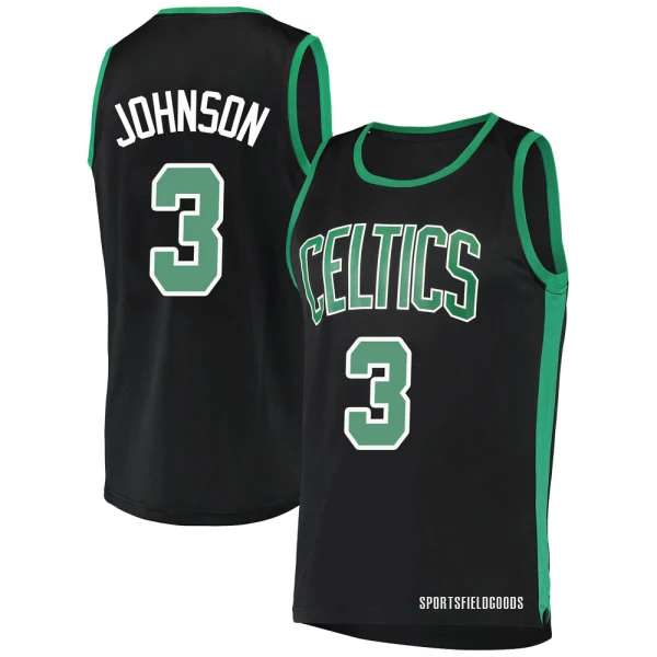 Youth Dennis Johnson Boston Celtics Black Fast Break Jersey - Statement Edition