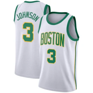 Youth Dennis Johnson Boston Celtics White Swingman 2018/19 Jersey - City Edition