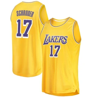 Youth Dennis Schroder Los Angeles Lakers Gold Swingman 2018/19 Jersey - Icon Edition