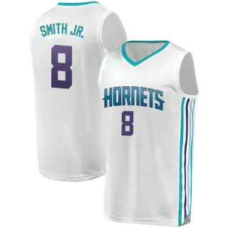 Youth Dennis Smith Jr. Charlotte Hornets White Fast Break Fanatics Brand Jersey - Association Edition