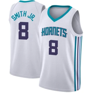 Youth Dennis Smith Jr. Charlotte Hornets White Swingman Jordan Brand Jersey - Association Edition