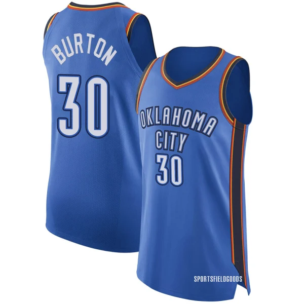 Youth Deonte Burton Oklahoma City Thunder Blue Authentic Jersey - Icon Edition