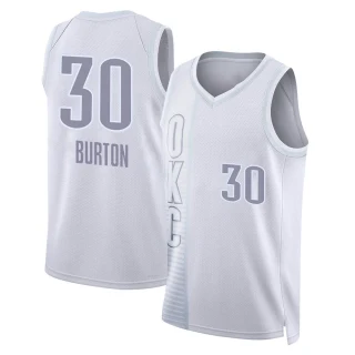 Youth Deonte Burton Oklahoma City Thunder White Swingman 2021/22 City Edition Jersey