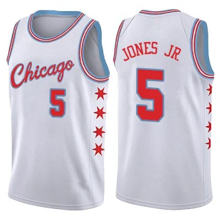 Youth Derrick Jones Jr. Chicago Bulls White Swingman Jersey - City Edition