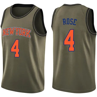 Youth Derrick Rose New York Knicks Green Swingman Salute to Service Jersey