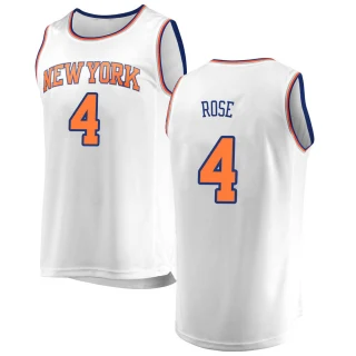 Youth Derrick Rose New York Knicks White Fast Break Jersey - Association Edition