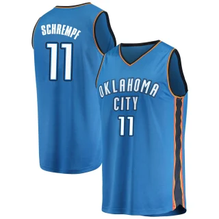 Youth Detlef Schrempf Oklahoma City Thunder Blue Fast Break Replica Jersey - Icon Edition