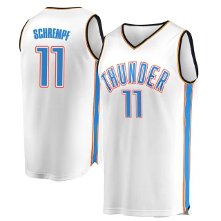 Youth Detlef Schrempf Oklahoma City Thunder White Fast Break Replica Jersey - Association Edition