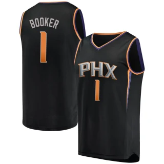 Youth Devin Booker Phoenix Suns Black Fast Break Jersey - Statement Edition