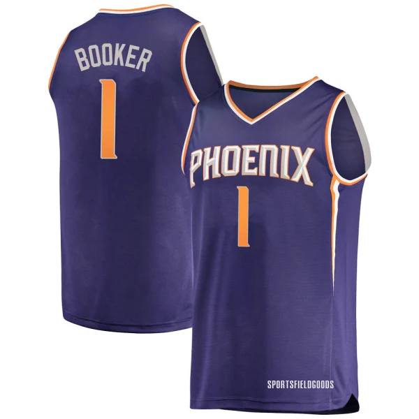 Youth Devin Booker Phoenix Suns Purple Fast Break Jersey - Icon Edition