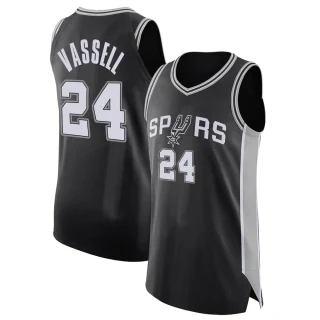 Youth Devin Vassell San Antonio Spurs Black Authentic Jersey - Icon Edition