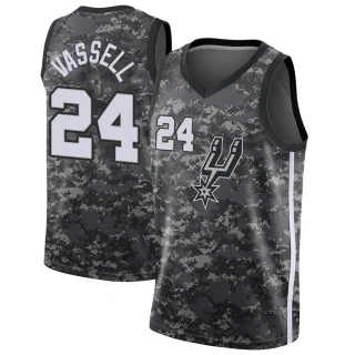 Youth Devin Vassell San Antonio Spurs Black Swingman Jersey - City Edition