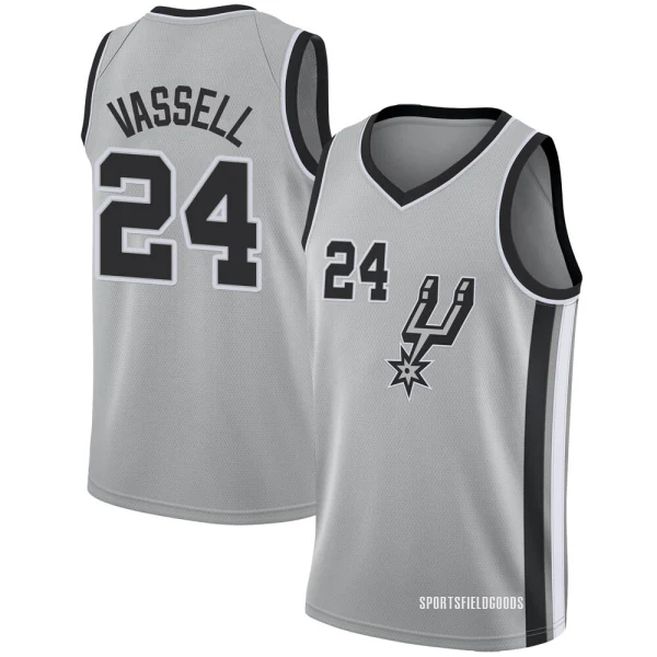 Youth Devin Vassell San Antonio Spurs Swingman Silver Jersey - Statement Edition