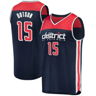 Youth Devon Dotson Washington Wizards Navy Fast Break 2019/20 Jersey - Statement Edition