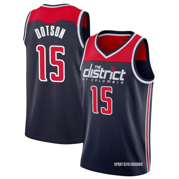 Youth Devon Dotson Washington Wizards Navy Swingman 2019/20 Jersey - Statement Edition