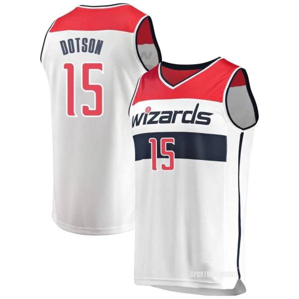 Youth Devon Dotson Washington Wizards White Fast Break Jersey - Association Edition