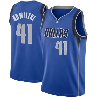 Youth Dirk Nowitzki Dallas Mavericks Royal Swingman Jersey - Icon Edition