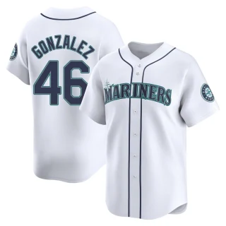 Youth Domingo Gonzalez Seattle Mariners White Limited Home Jersey