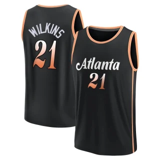 Youth Dominique Wilkins Atlanta Hawks Black Fast Break 2022/23 City Edition Jersey