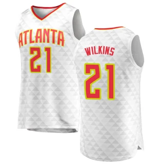 Youth Dominique Wilkins Atlanta Hawks White Fast Break Jersey - Association Edition