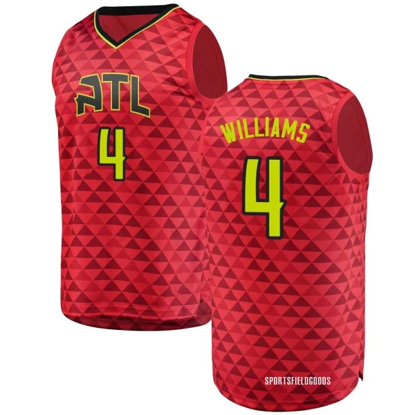 Youth Donovan Williams Atlanta Hawks Red Fast Break Jersey - Statement Edition