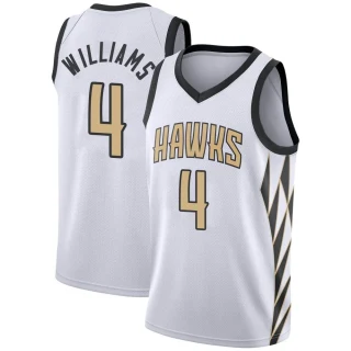 Youth Donovan Williams Atlanta Hawks White Swingman 2018/19 Jersey - City Edition