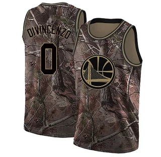 Youth Donte DiVincenzo Golden State Warriors Gold Swingman Camo Realtree Collection Jersey
