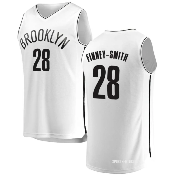 Youth Dorian Finney-Smith Brooklyn Nets White Fast Break Jersey - Association Edition