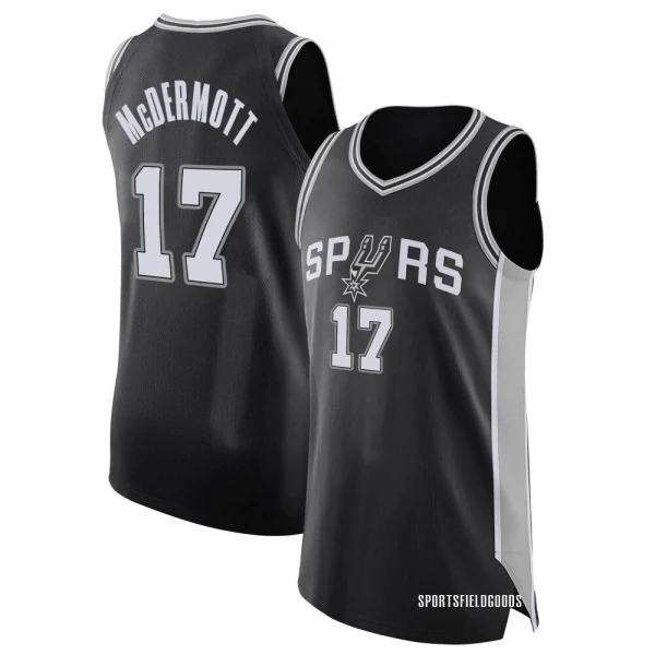 Youth Doug McDermott San Antonio Spurs Black Authentic Jersey - Icon Edition