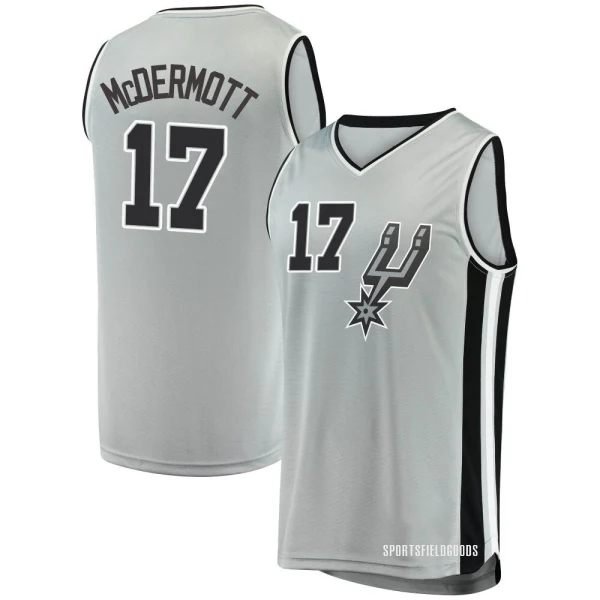Youth Doug McDermott San Antonio Spurs Fast Break Silver Jersey - Statement Edition