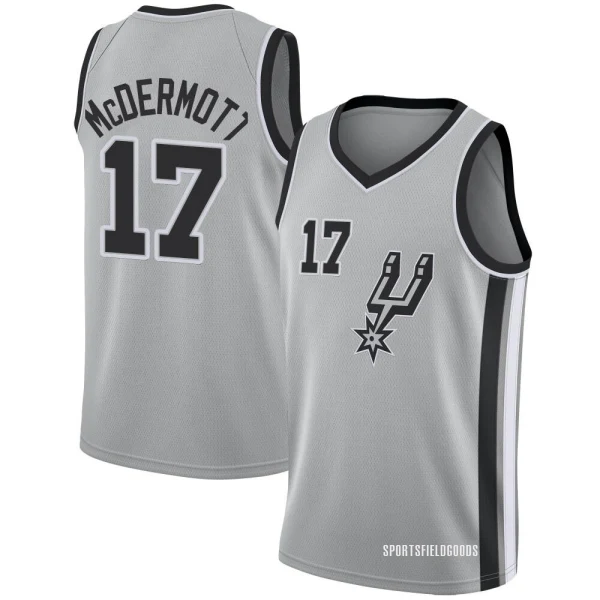 Youth Doug McDermott San Antonio Spurs Swingman Silver Jersey - Statement Edition
