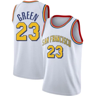 Youth Draymond Green Golden State Warriors Gold Swingman White Hardwood Classics Jersey - San Francisco Classic Edition