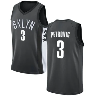 Youth Drazen Petrovic Brooklyn Nets Gray Swingman Jersey - Statement Edition