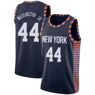 Youth Duane Washington Jr. New York Knicks Navy Swingman 2018/19 Jersey - City Edition