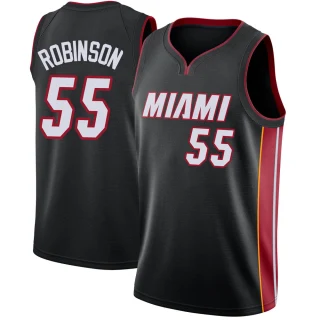 Youth Duncan Robinson Miami Heat Black Swingman Jersey - Icon Edition