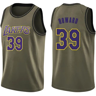 Youth Dwight Howard Los Angeles Lakers Green Swingman Salute to Service Jersey