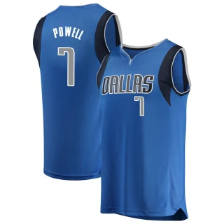 Youth Dwight Powell Dallas Mavericks Blue Fast Break Jersey - Icon Edition